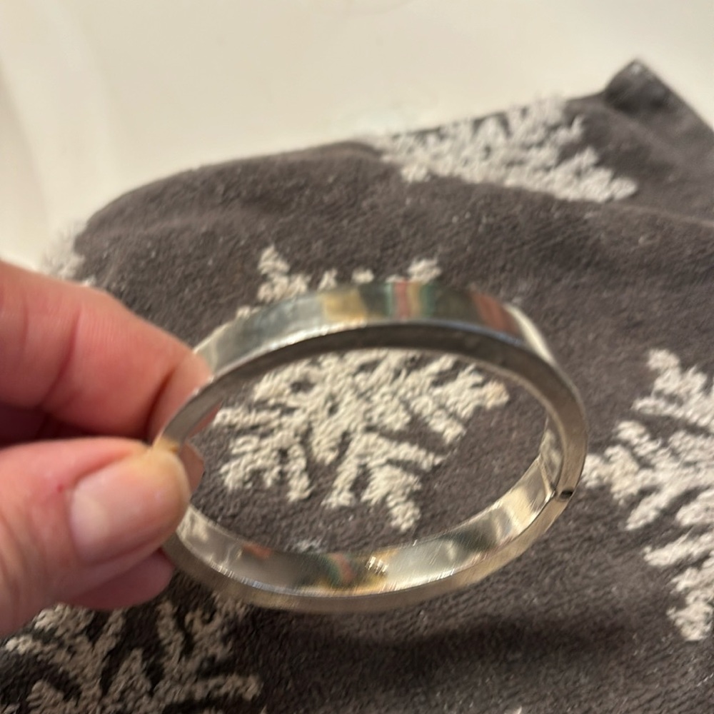Sterling silver bangle bracelet